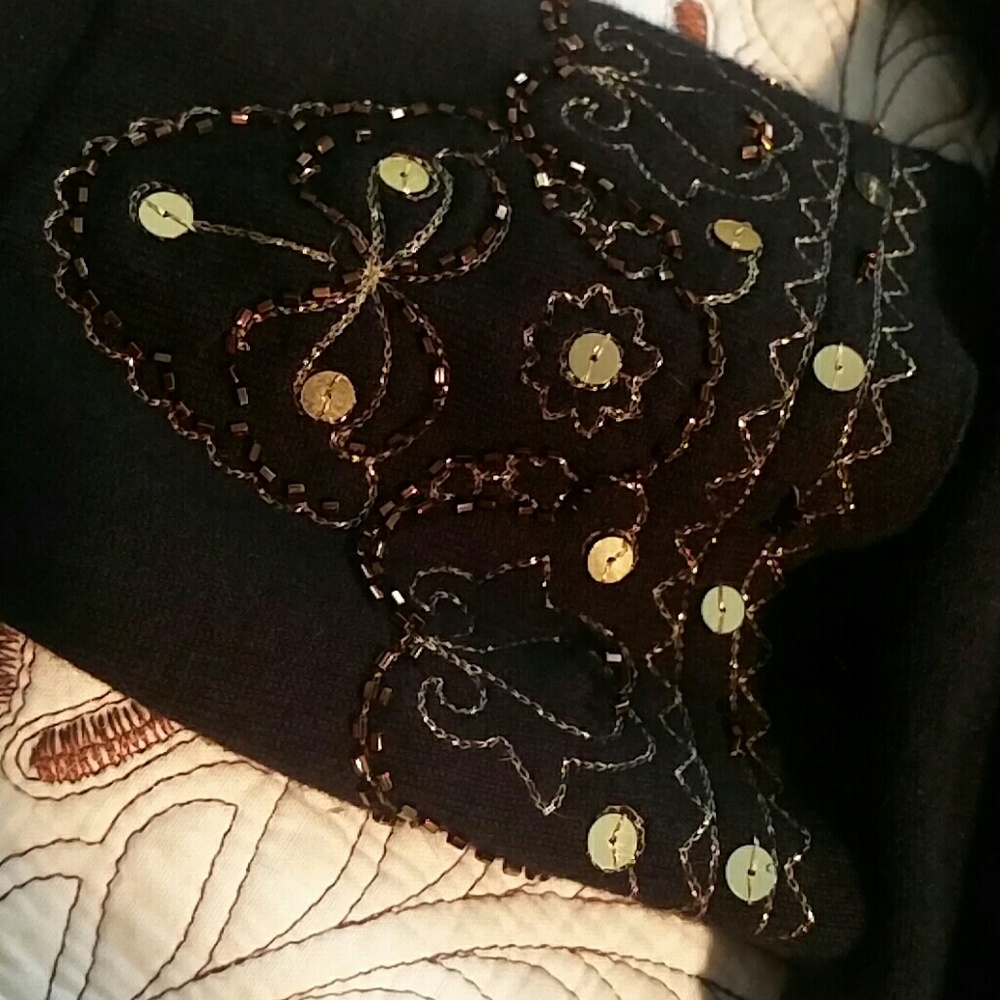 Sequined Sweater Jacket - image 2